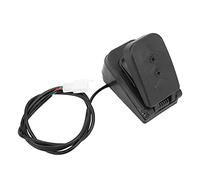 ATV Throttle Foot Pedal, Electric Accelerator Pedal with Socket, Adjustable Cable Assembly for Go Kart Scooter Moped Children's Car, 5-12V ABS Housing