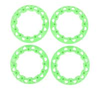 ATV Wheel Trim Hub Protection Durable Scratch Resistant Plastic Hubcap Cover Universal Fit for Go Kart ATV Wheel Decor 8 Inch 4Pcs (Green)