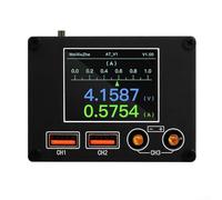 ATV1 ammeter with digital, waveform, and scale display modes, 0 1mA current sampling accuracy, Type C communication, and voice prompt system