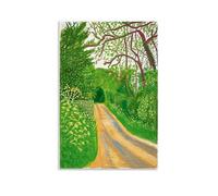 ATVIOR David Hockney Painting Prints Retro Posters Canvas Aesthetic Wall Art Modern Home Decor for Bedroom Living Room 08x12inch(20x30cm) Unframe-style