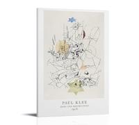 ATVIOR Paul Klee Hope And Destruction 1916 Abstract Modern Art Posters Canvas Aesthetic Wall Art Modern Home Decor for Bedroom Living Room 20x30inch(50x75cm) Frame-style