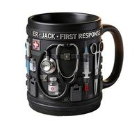 ATVIOT 2026 Limited Edition Medical Theme Mug - 3D Effect Ceramic Cup, Personalized Gift for Medical Staff, Nurses, Doctors & Individualists(Black-b)