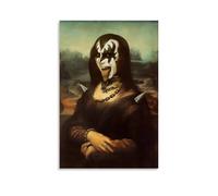 ATVIOX Fun Funny Mona Lisa Abstract Retro Posters Canvas Print Aesthetic Wall Art Modern Home Decor for Bedroom Living Room 16x24inch(40x60cm) Unframe-style