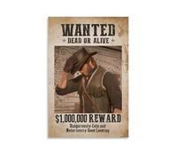 ATVIOX Red Dead Poster Redemption 2 Posters Canvas Print Aesthetic Wall Art Modern Home Decor for Bedroom Living Room 08x12inch(20x30cm) Unframe-style