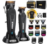 ATVOXIS Hair Clippers for Men Professional, Barber Clippers and Trimmers Set, Cordless Hair Clippers, Hair Cutting Kit, Barber Kit, Haircut Kit, Maquina para Cortar Pelo De Hombre