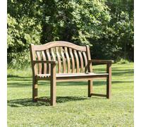 atwater small wooden garden turnberry bench in natural