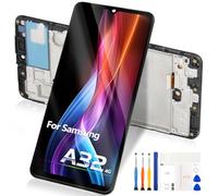 Atwist For Samsung Galaxy A32 4G LCD Screen for Samsung A32 4G LCD Screen SM-A325F A325M A325N Touch Screen Digitizer Assembly with Tools (Black with Frame)