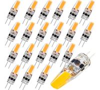Atwnjkp 300LM G4 LED Bulbs,Dimmable 3W Warm White 3000K Energy Saving G4 LED Light Bulbs,AC/DC 12V-24V No Flickering 2-Pin Capsule Lamp Bulb,Equivalent to 30W Halogen for Home Lighting Decor,20 Pcs