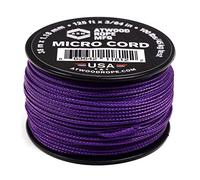 Atwood Rope MFG - 1.17mm x 100ft Nylon Polyester Tactical Rope Reusable Reel | Fishing Gear, Jewelry Making, Camping Accessories (Purple)