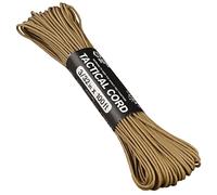 Atwood Rope MFG 275 Tactical Paracord 100 Feet 4-Strand Core Nylon Parachute Cord Outside Survival Gear Made in USA | Lanyards, Bracelets, Handle Wraps, Keychain (Tan)