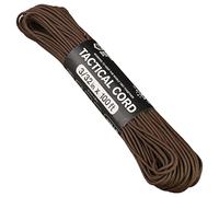 Atwood Rope MFG 275 Tactical Paracord 100 Feet 4-Strand Core Nylon Parachute Cord Outside Survival Gear Made in USA | Lanyards, Bracelets, Handle Wraps, Keychain (Brown)