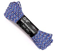 Atwood Rope MFG 550 Paracord 100 Feet 7-Strand Core Nylon Parachute Cord Outside Survival Gear Made in USA | Lanyards, Bracelets, Handle Wraps, Keychain (Nebula)