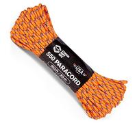 Atwood Rope MFG 550 Paracord 100 Feet 7-Strand Core Nylon Parachute Cord Outside Survival Gear Made in USA | Lanyards, Bracelets, Handle Wraps, Keychain (Hazard)