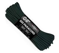 Atwood Rope MFG 550 Paracord 100 Feet 7-Strand Core Nylon Parachute Cord Outside Survival Gear Made in USA | Lanyards, Bracelets, Handle Wraps, Keychain (Hunter)