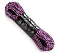 Atwood Rope MFG 550 Paracord 100 Feet 7-Strand Core Nylon Parachute Cord Outside Survival Gear Made in USA | Lanyards, Bracelets, Handle Wraps, Keychain (Cotton Candy)