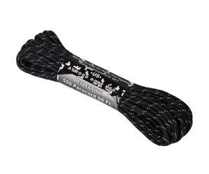 Atwood Rope MFG 550 Paracord Reflective 15 m - Black
