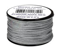 Atwood Rope MFG Tactical Nylon/Polyester Micro Utility Cord 1.18mm X 125ft Reusable Spool | Fishing Gear, Jewelry Making, Camping Accessories (Grey)