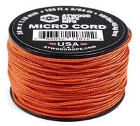 Atwood Rope MFG Tactical Nylon/Polyester Micro Utility Cord 1.18mm X 125ft Reusable Spool | Fishing Gear, Jewelry Making, Camping Accessories (Burnt Orange)
