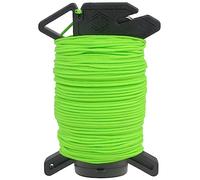 Atwood Rope Ready Rope™ Micro Cord Dispenser 125ft 100lb Test, Camping Gear Survival Tool, Built in Storage, Cutting Blade, Cord Grip, Gear Loop, Made in USA (Neon Green)