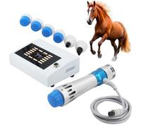 Atwynd 7 Heads Veterinary Shock Wave Therapy Machine, Extracorporeal Shockwave Device for Horses, Non-Invasive, Deep Tissue Massage, Veterinary Massager, Care for Bodily Pain and Injuries Blue