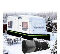 Atwynd 80cm/2.62ft High RV Skirting for Winter, RV Skirting for Travel Trailer, Heavy Duty Insulated Camper Skirt, Waterproof All-Weather Camper Skirt with Steel Mesh 31.5in-85.3ft