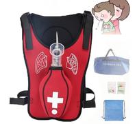 Atwynd Dechoker Anti Choking Trainer, First Aid Training Heimlich Obstruction Vest with Tracheal Blockage, Wearable CPR Infarction Teaching Model for Teaching Demonstration Red-Children