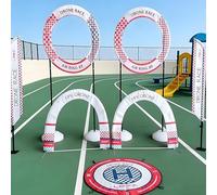 Atwynd Portable RC Drone Flight Training Course Kit, FPV Racing Set for Indoor/Outdoor Training, Complete Drone Obstacle Set, Obstacle Hoops + Slalom Flags + Arch Gates + Landing Pad A