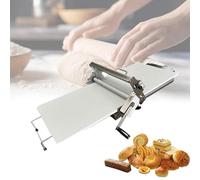 Atwynd Professional Laminator, Commercial Dough Sheeter Machine, Adjustable Thickness, Foldable Stainless Steel Fondant Pasta Roller Spreader, for Bakery Home Croissant Pizza 300