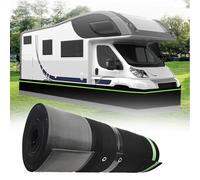 Atwynd RV Skirting for Travel Trailer Skirt, RV Skirting for Winter, Iron Mesh at The Bottom, Wheel Car Skirts Cover, Polyester Cold Weather Camper Skirting, for Cars, Trucks 65.6ft-31.5in