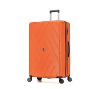 ATX Extra Large Suitcase 32-Inch Expandable ABS Luggage with 4 Dual Spinner Wheels and Built-in 3 Digit Combination Lock (Orange, 173 Liter)