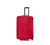ATX Luggage 26” Medium Suitcase Expandable Durable Lightweight Suitcase with 2 Wheels & Built-in 3 Digit Combination Lock (Red, 79 Liter)
