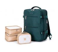 ATX Luggage 40x20x25cm Ryanair Cabin Backpack, Airline Approved Underseat Travel Bag, Lightweight Carry On with Packing Cubes Set | Forest Green