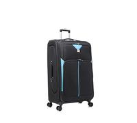 ATX Luggage Extra Large Suitcase Expandable Durable Lightweight Suitcases with 4 Dual Spinner Wheels and Built-in 3 Digit Combination Lock (Black/Blue, 32 Inches, 159 Liters)