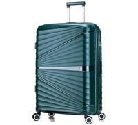 ATX Luggage Large Suitcase Expandable Unbreakable Polypropylene Hard Shell Hold Check in Fits 23-26KG Super Lightweight with 4 Dual Spinner Wheels and Built in TSA Lock (Forest Green, 133 Liters)