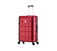 ATX Luggage Suitcase Large Hardshell 4 Dual Spinner Wheels Super Lightweight ABS Hold Check in with Built-in TSA Lock (Wine Red, 110 Liter)