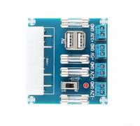 ATX Power Adapter Board, Desktop PC 24-Pin Module with USB Port and Switch for Flexible Voltage Distribution in Custom Builds(Without Enclosure)