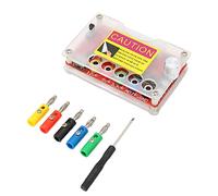 ATX Power Supply Breakout Board, PC ATX Transfer Power Board with Acrylic Case, ADJ Adjustable Voltage Knob, Support 3.3V, 5V, 12V 1.8V-10.8V (ADJ) Output