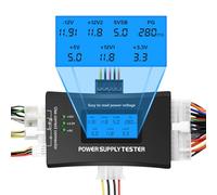 ATX Power Supply Tester for PC Binghe 20/24 4/6/8 Pin Power Supply Tester LCD Computer PC Power Supply Tester with Digital LCD Screen with Buzzer Alarm for ATX/ITX/IDE/HDD/SATA/BYI Power Supply Tester