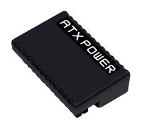 ATX Powers Supply Adapter 24-Pin Powers Supply 90 Degree Turn | ATX Motherboard 24P Power Adapter for Computer Desktop PC Case Internal Cable Routing Extension Connector 24 Pin Right Angle