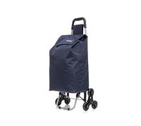 ATX Premium 59L Stair Climber Shopping Trolley Lightweight Hard Wearing & Foldaway Trendy Folding/Collapsible Push/Pull Carts for Easy Storage with 6 Wheels (59L, Navy)