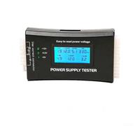 ATX PSU Voltmeter with LCD Display and Beep for Testing Output Stability on 24-Pin 20-Pin 4-Pin 8-Pin and 6-Pin Connectors (aluminum alloy gold)