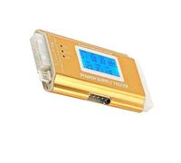 ATX PSU Voltmeter with LCD Display and Beep for Testing Output Stability on 24-Pin 20-Pin 4-Pin 8-Pin and 6-Pin Connectors (Aluminum alloy black)