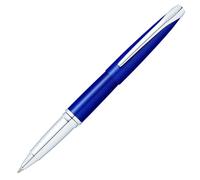 Cross ATX Rollerball Pen Translucent Blue Lacquer Finish Black Ink
