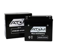 ATX20-BS - Atom AGM Motorcycle Battery Factory Sealed 12V 20Ah 320CCA