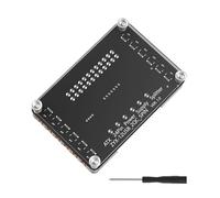 ATX24Pin to 12 USB Power Supply Break Out Board and Acrylic Case Kits 3.3V 5V 12V Adjustable Voltages Acrylic Case