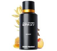 Atyab Al Marshoud Honey All Over Spray (125 mL) - Long-Lasting (Up to 24 Hours), Unisex Body Mist, Sweet Honey Scent with Peach, Ylang, and Oakwood, Premium Body Spray for Women & Men