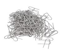 Atyhao 200Pcs Mini U Hanger Hooks, High Temperature Nichrome Wire Jump Rings for Pendant Ceramic Ornaments Fusing in Glass