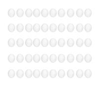 Atyhao 50 Pcs Solid Plastic Fake Eggs Realistic Simulation Dummy Eggs for Dove Breeding, Hatching and Laying Management