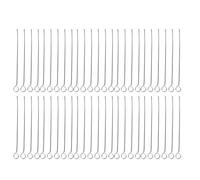 Atyhao 50Pcs Nichrome 3mm Reusable Tissue Culture Loops, O-Ring, Pack of 1, As Shown