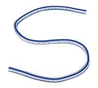 Atyhao 60cm Plastic Flexible Curve Ruler, Adjustable French Curve for Engineering Drawing Garment Design Graphics, Double-Sided Metric Imperial for Students Designers Tailors